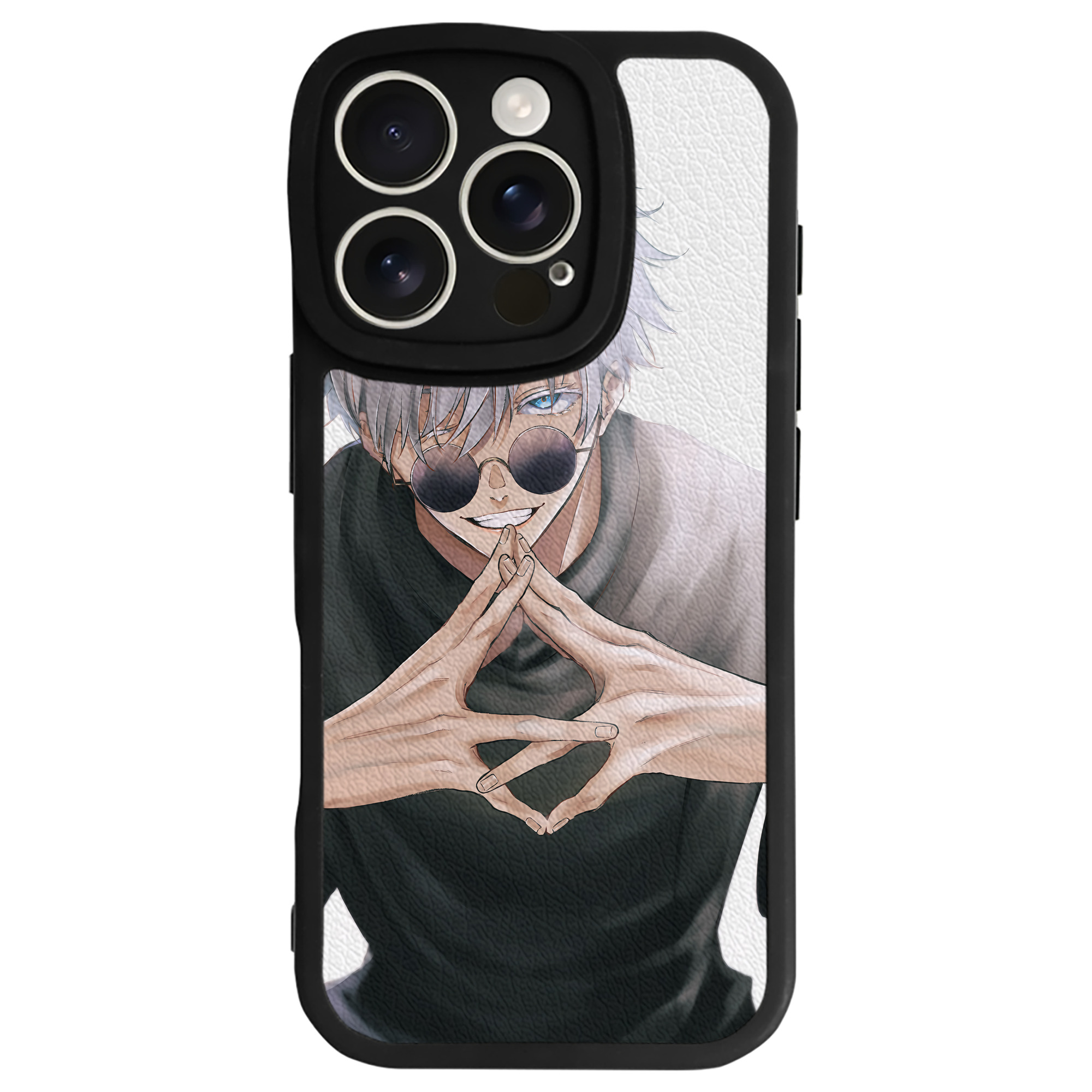 （画像用） 呪術廻戦 Jujutsu Kaisen 【iPhone 16シリーズ対応】シリコンスマホケース（レザー調） 材質：シリコン